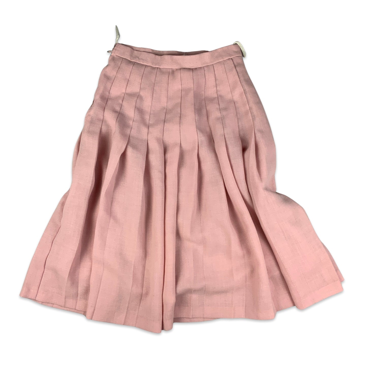 Vintage Pleated Pink Midi Skirt 4