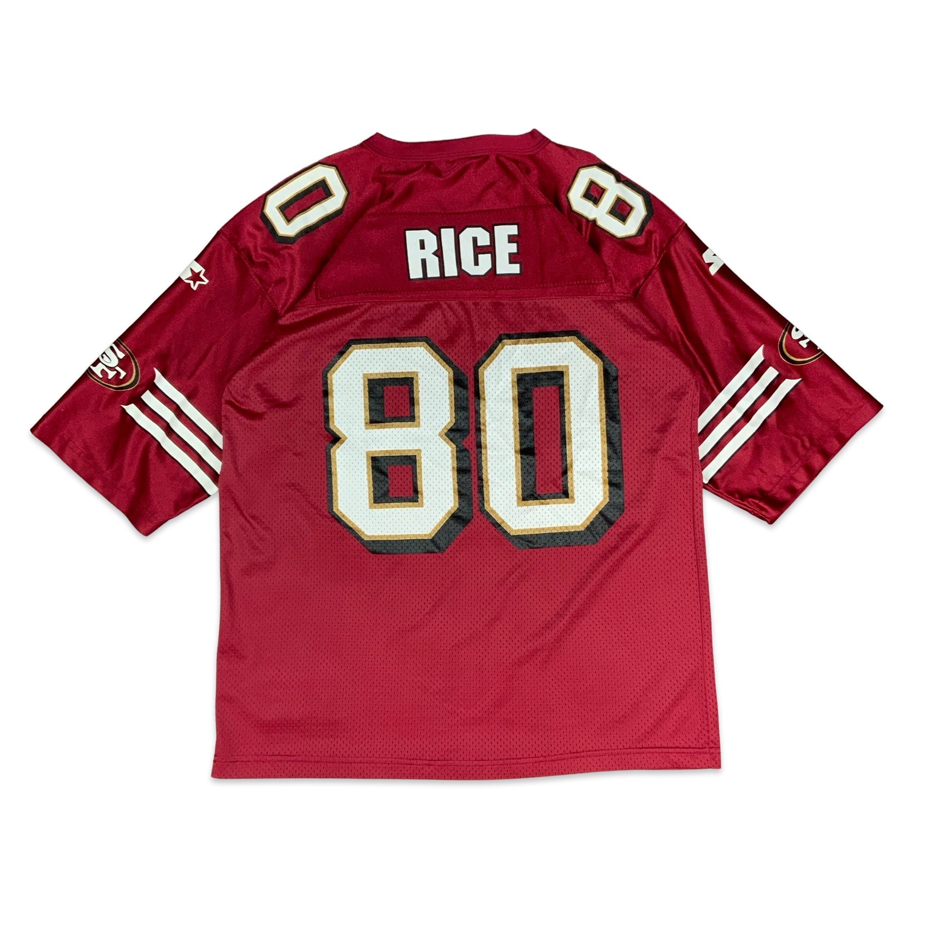 Vintage 90s San Francisco 49ers Jerry Rice Red Jersey M L