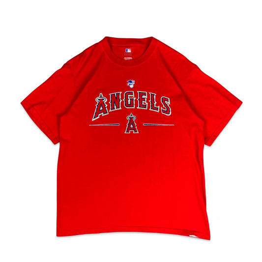 Los Angeles Angels Baseball Team Red Tee M L