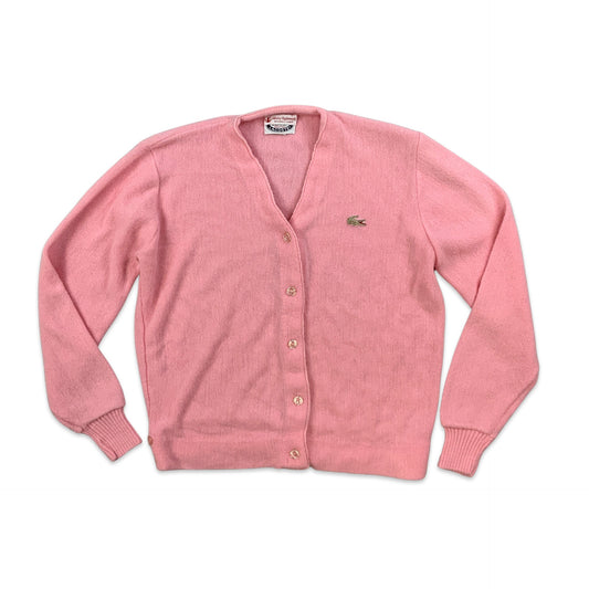 Vintage Lacoste Pink Cardigan 14 16