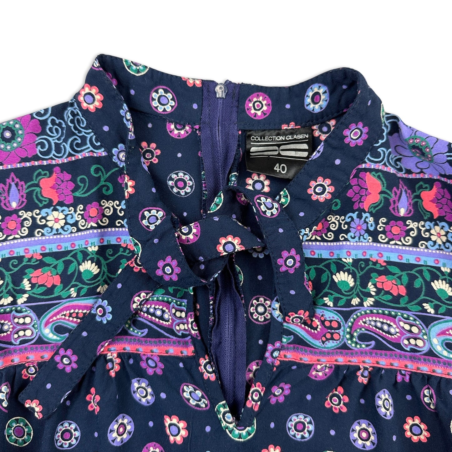 Vintage Cottagecore Hippy Boho Mandala Patterned Midi Dress 10