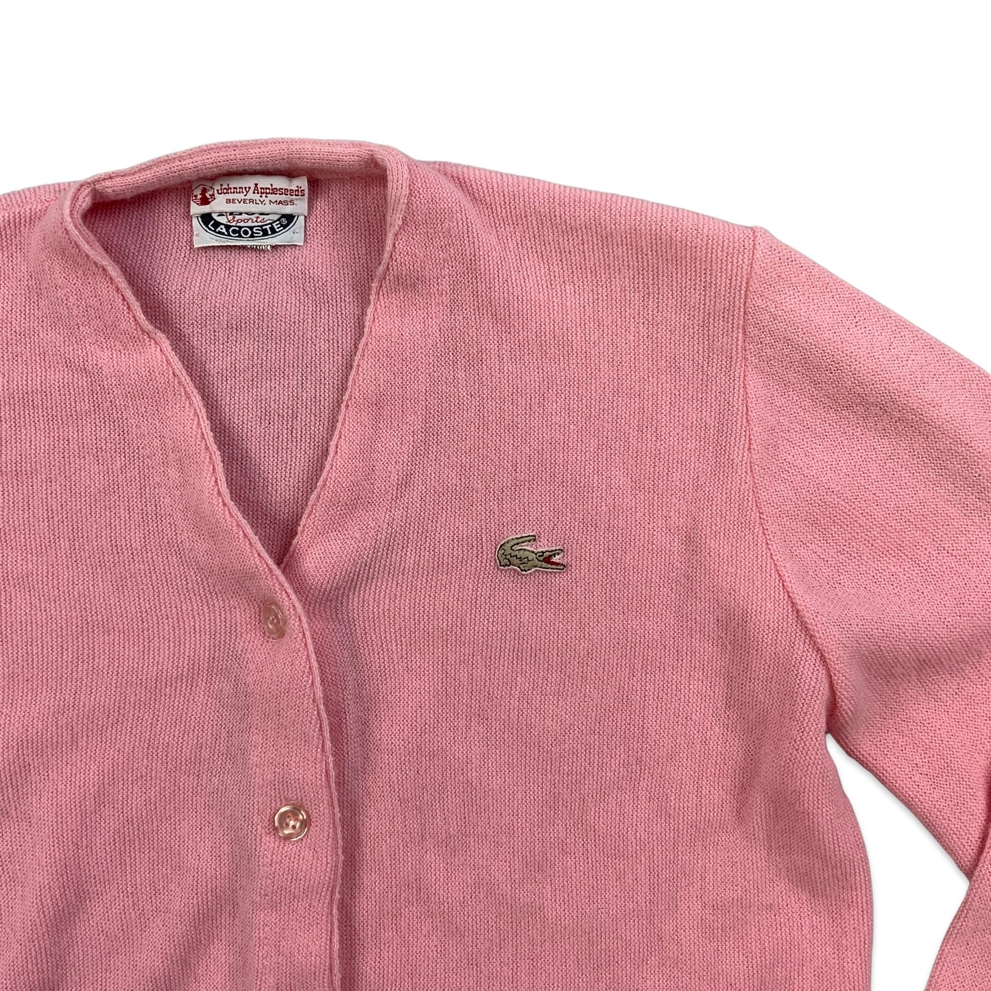 Vintage Lacoste Pink Cardigan 14 16