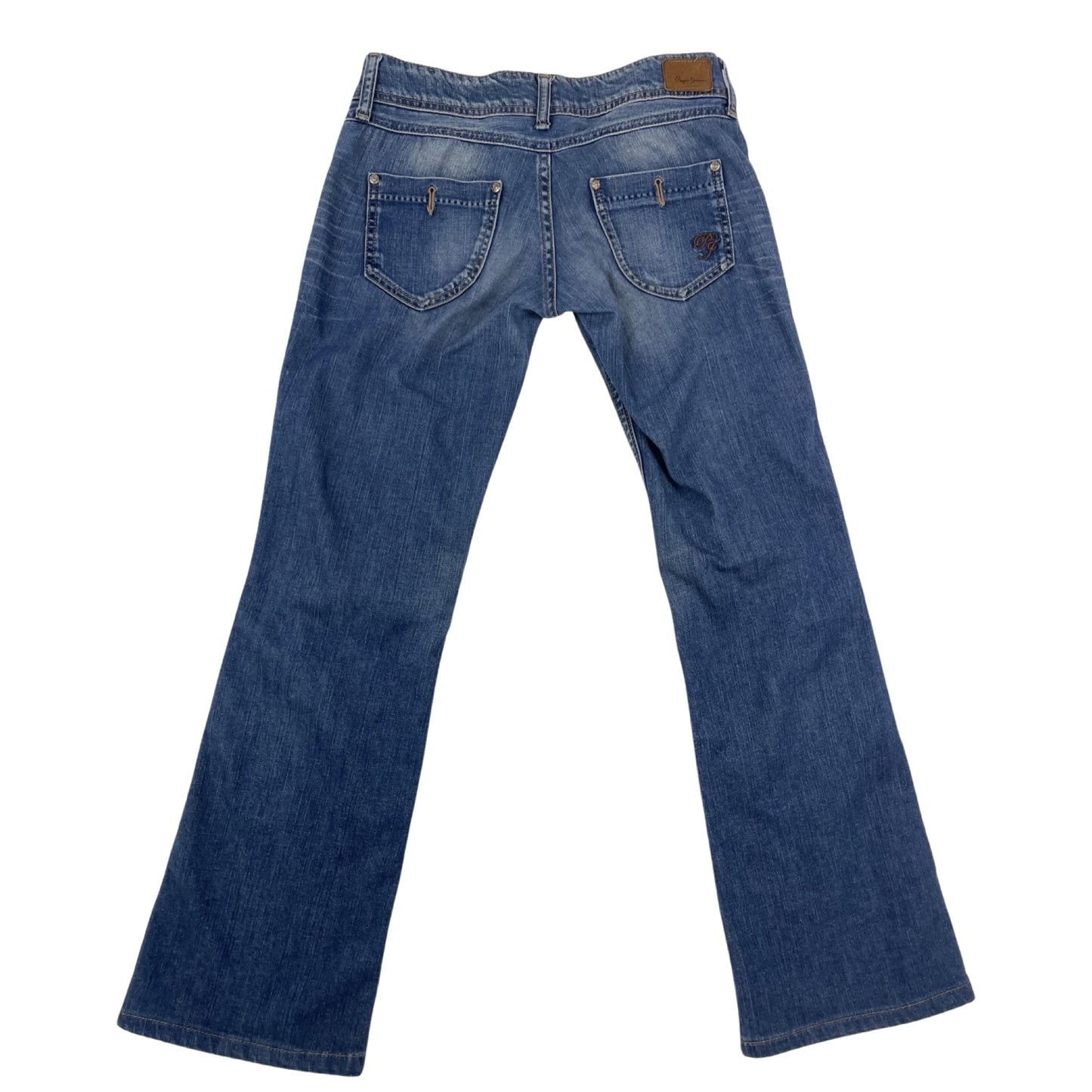 Vintage Y2K Mid Blue Flared Denim Jeans 10
