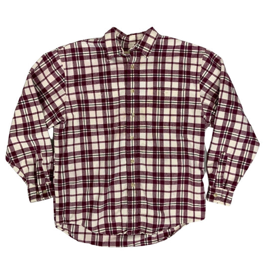 Vintage USA Imported Eddie Bauer Plaid Flannel Shirt XL