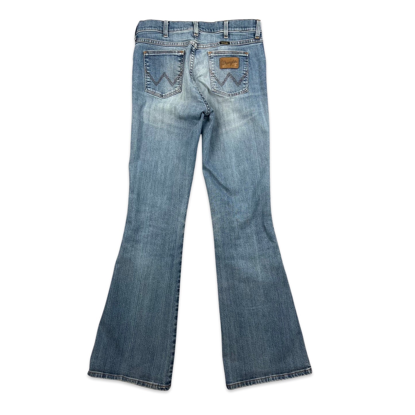 Y2K Vintage Wrangler Flared Jeans Blue 12