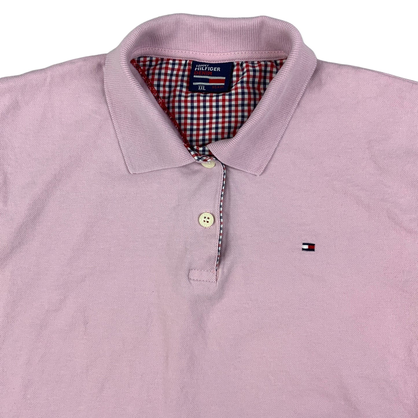 Vintage Tommy Hilfiger Pink Polo Shirt 8 10