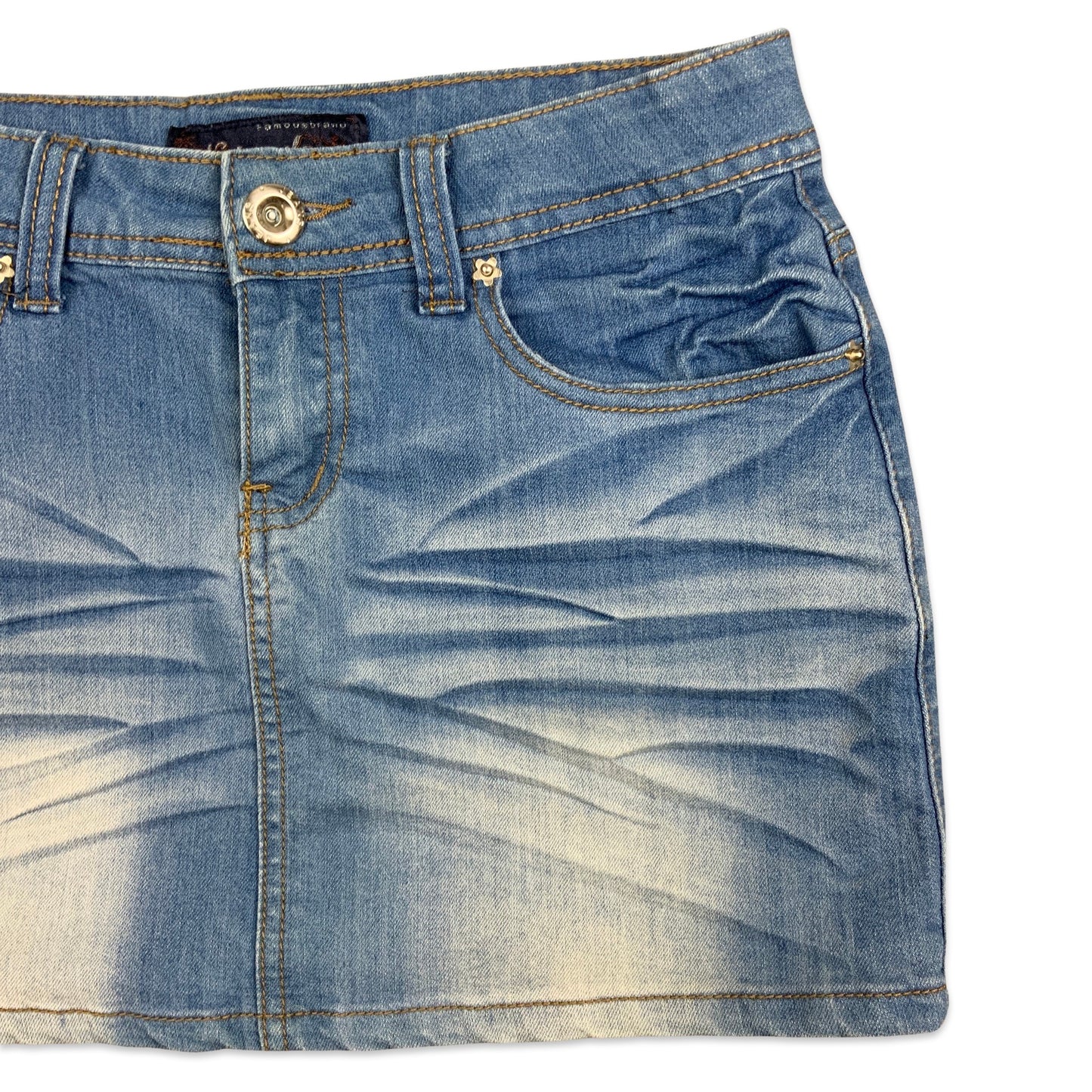 Y2K Blue Denim Mini Skirt 8 10