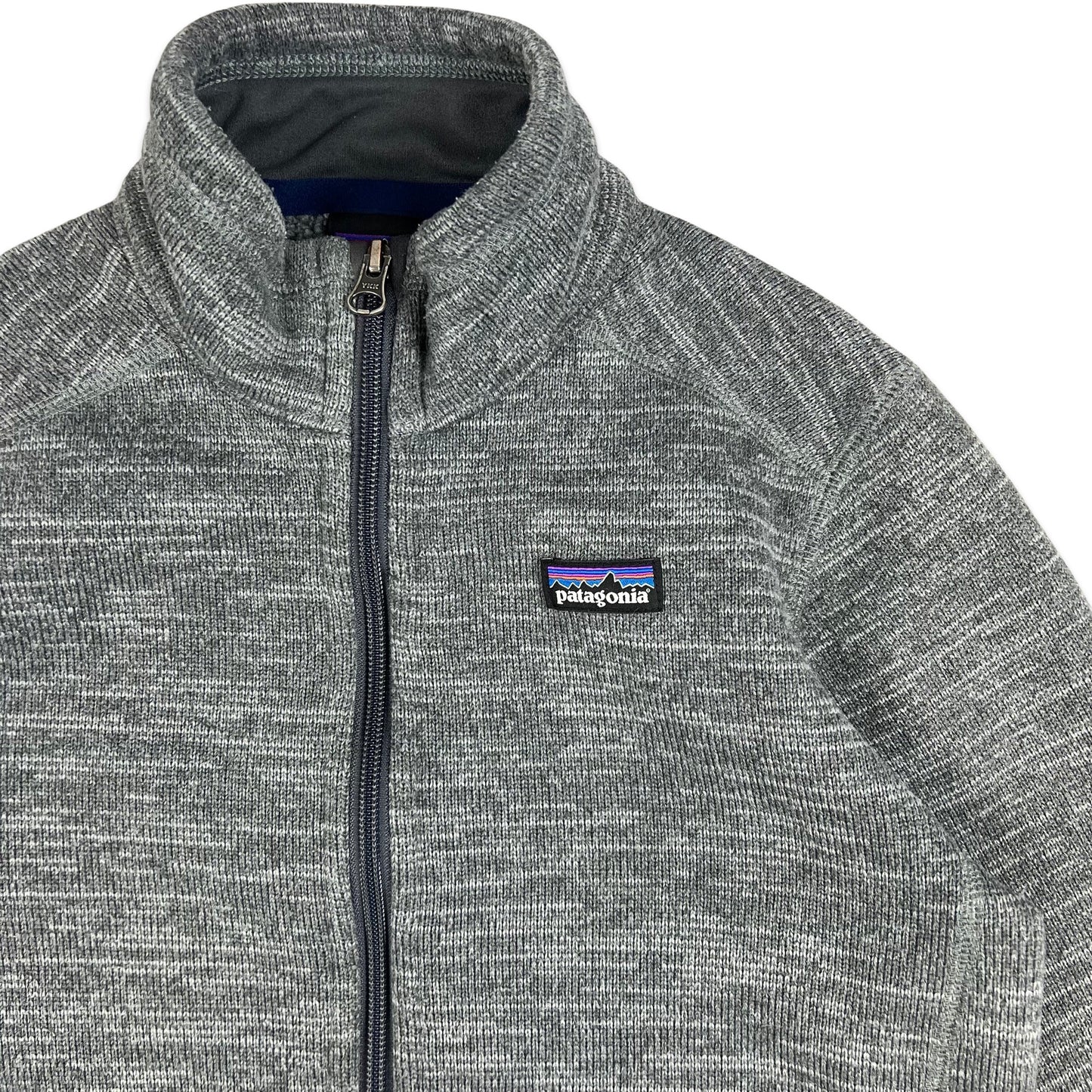 Vintage Zip Through Patagonia Fleece Grey 6 8 10