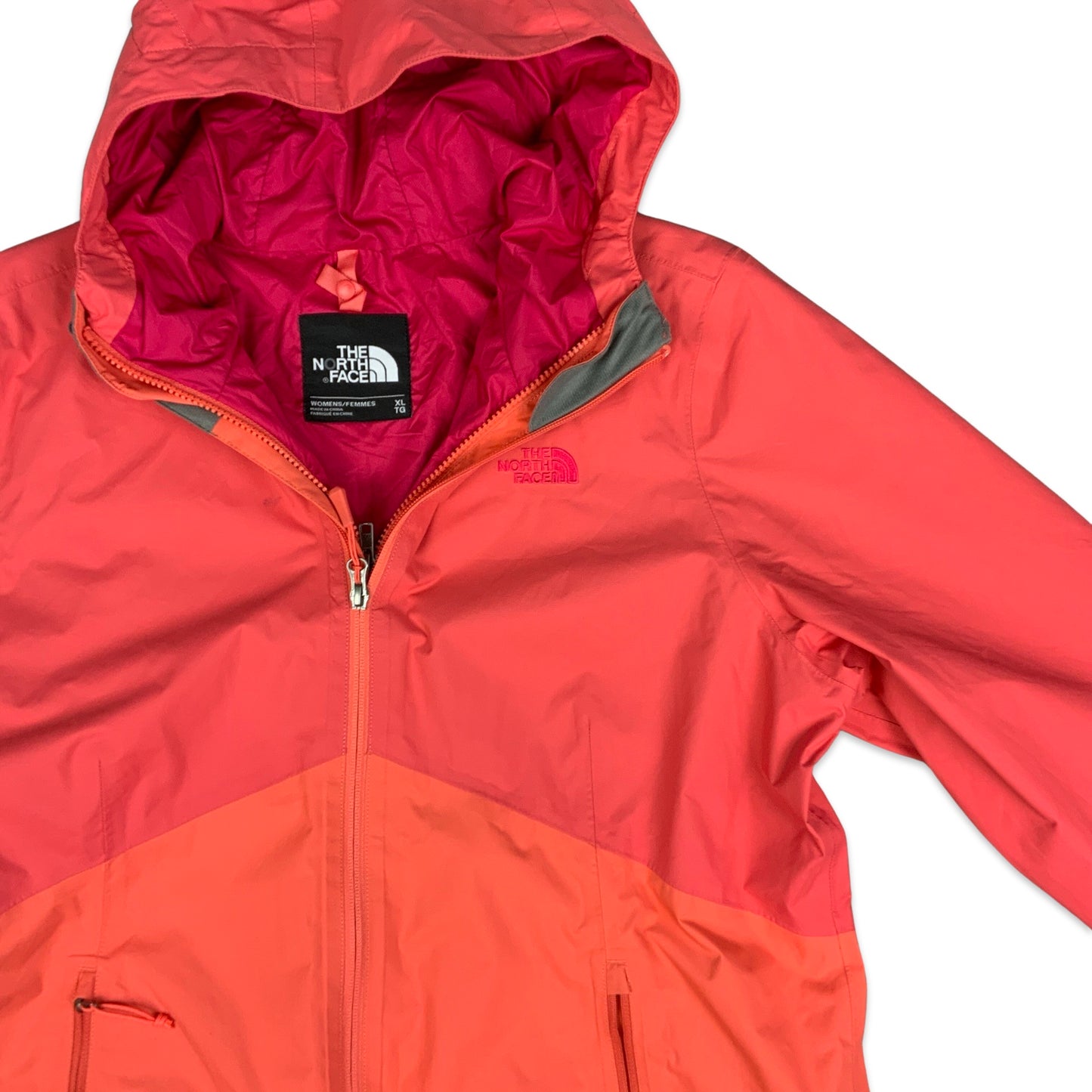 00s Vintage Pink The North Face Hyvent Outdoor Jacket 14 16 18