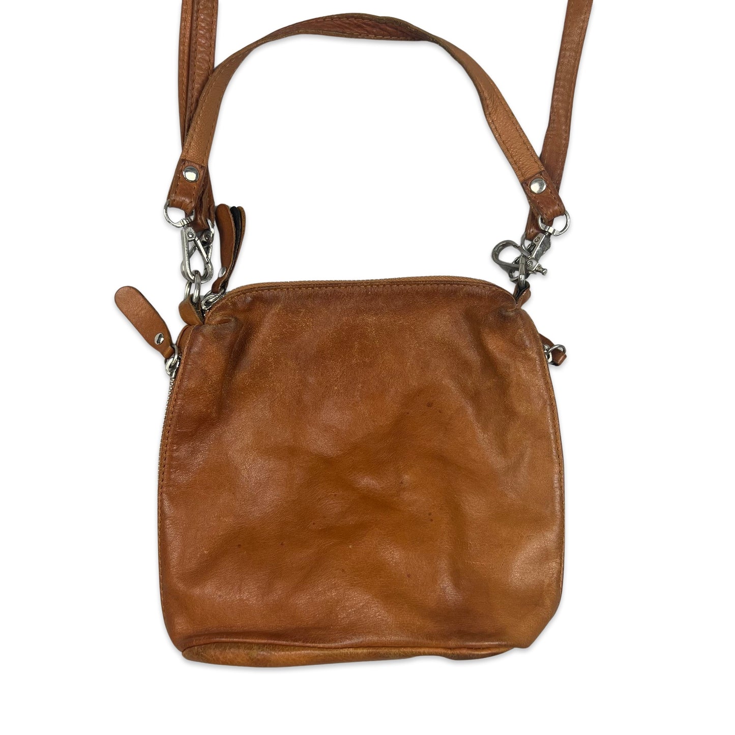 Vintage Tan Leather Bucket Handbag