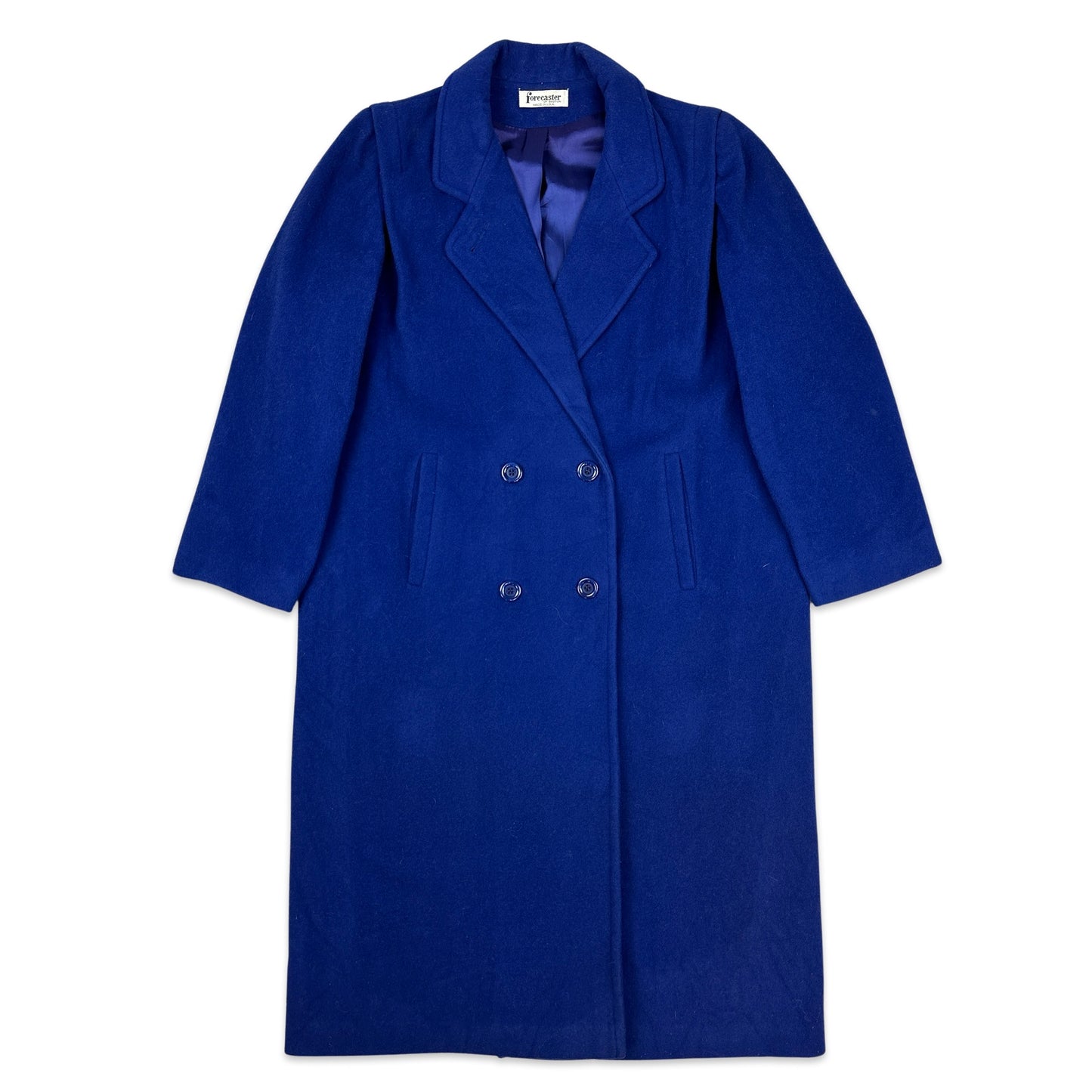 80s 90s Vintage Royal Blue Wool Duster Coat 12 14 16 – Worth The Weight ...