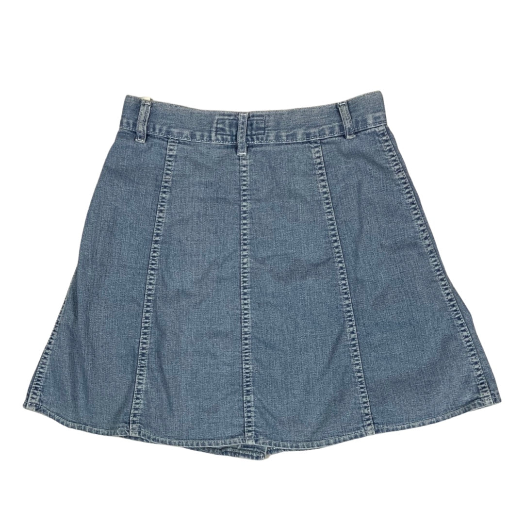 Vintage 90s Button Down Denim Mini Skirt 8