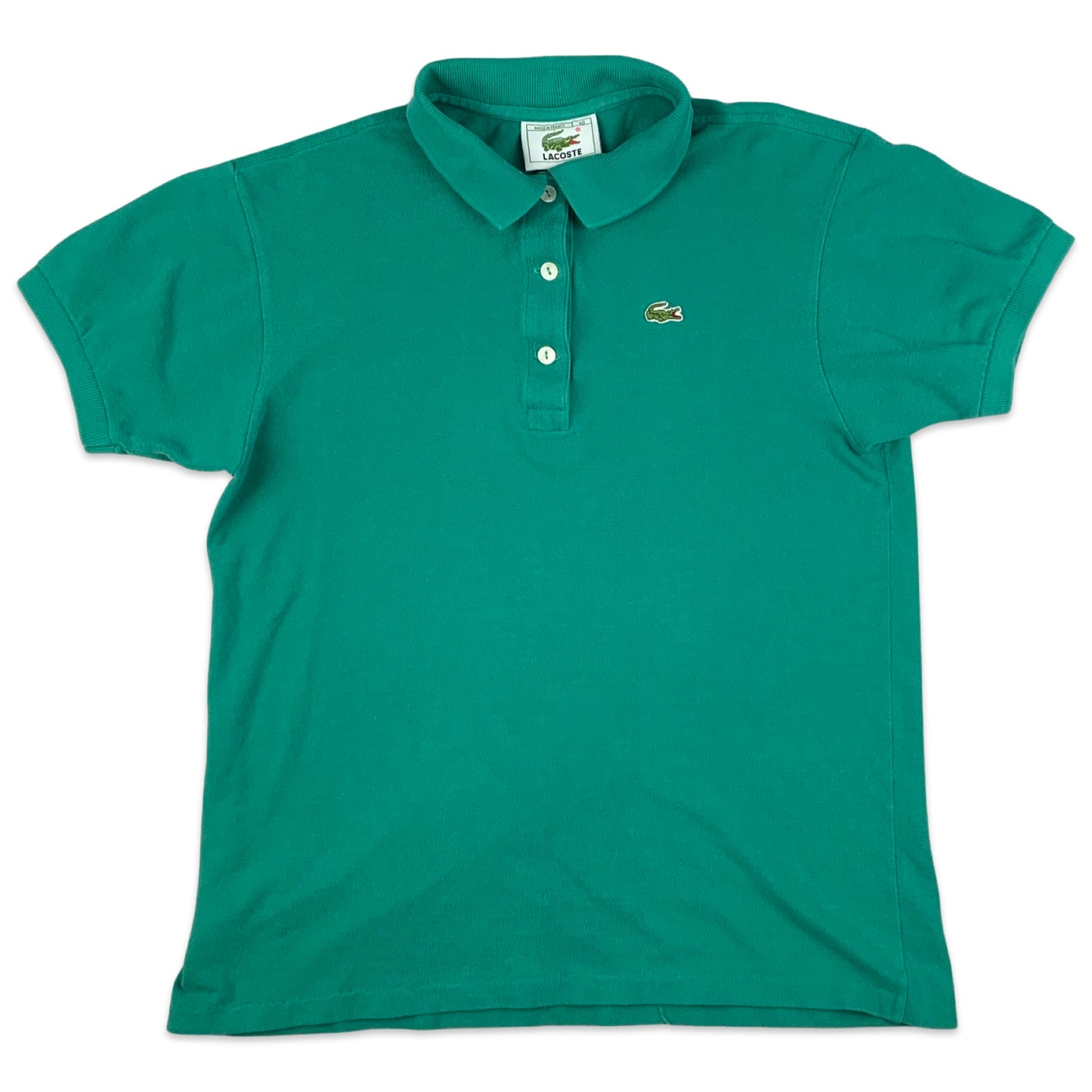 Vintage 90s Lacoste Teal Polo Shirt 8 10