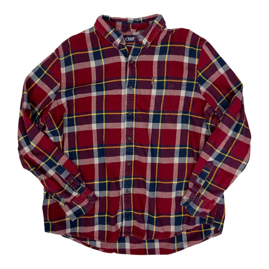 Vintage Ralph Lauren Chaps Red and Blue Flannel Shirt XXL