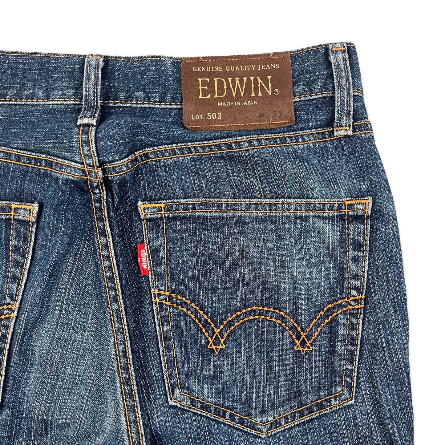 Vintage Edwin Blue Straight Leg Jeans W30 L30
