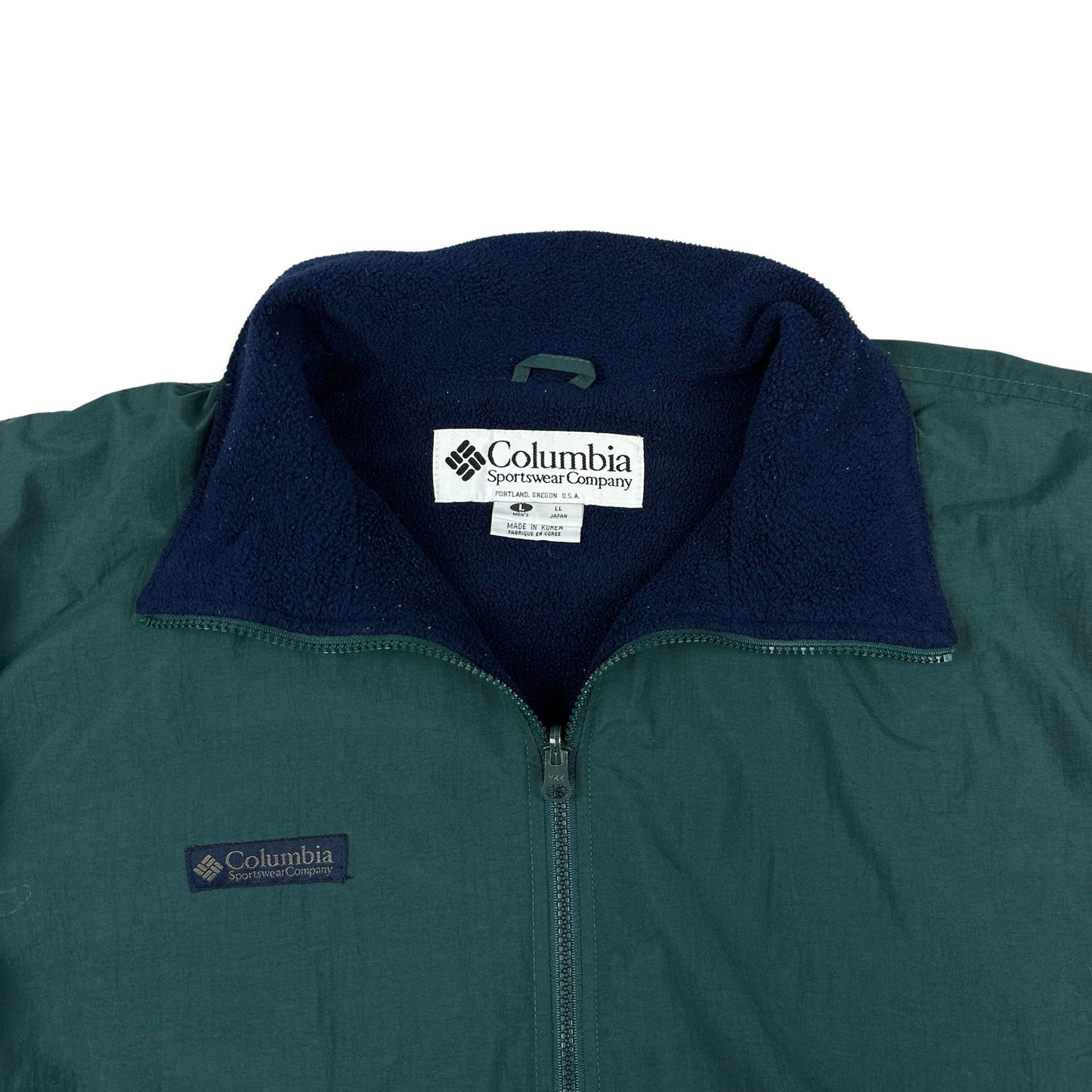 90s Vintage Columbia Green Padded Outdoor Jacket XXL