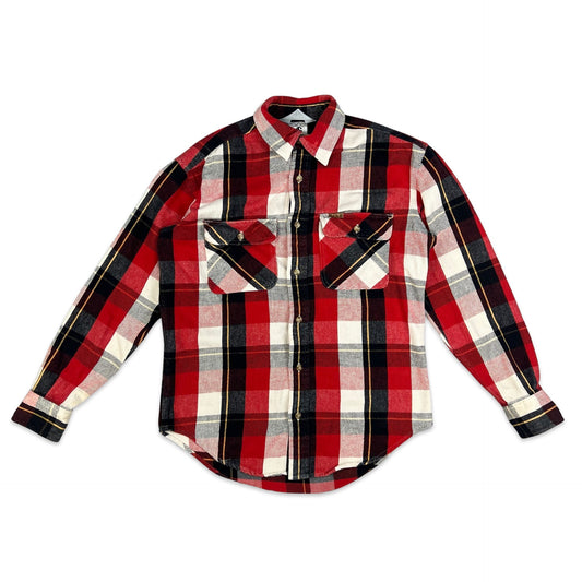 Carhartt Heavyweight Flannel Shirt Red Black White Check S M