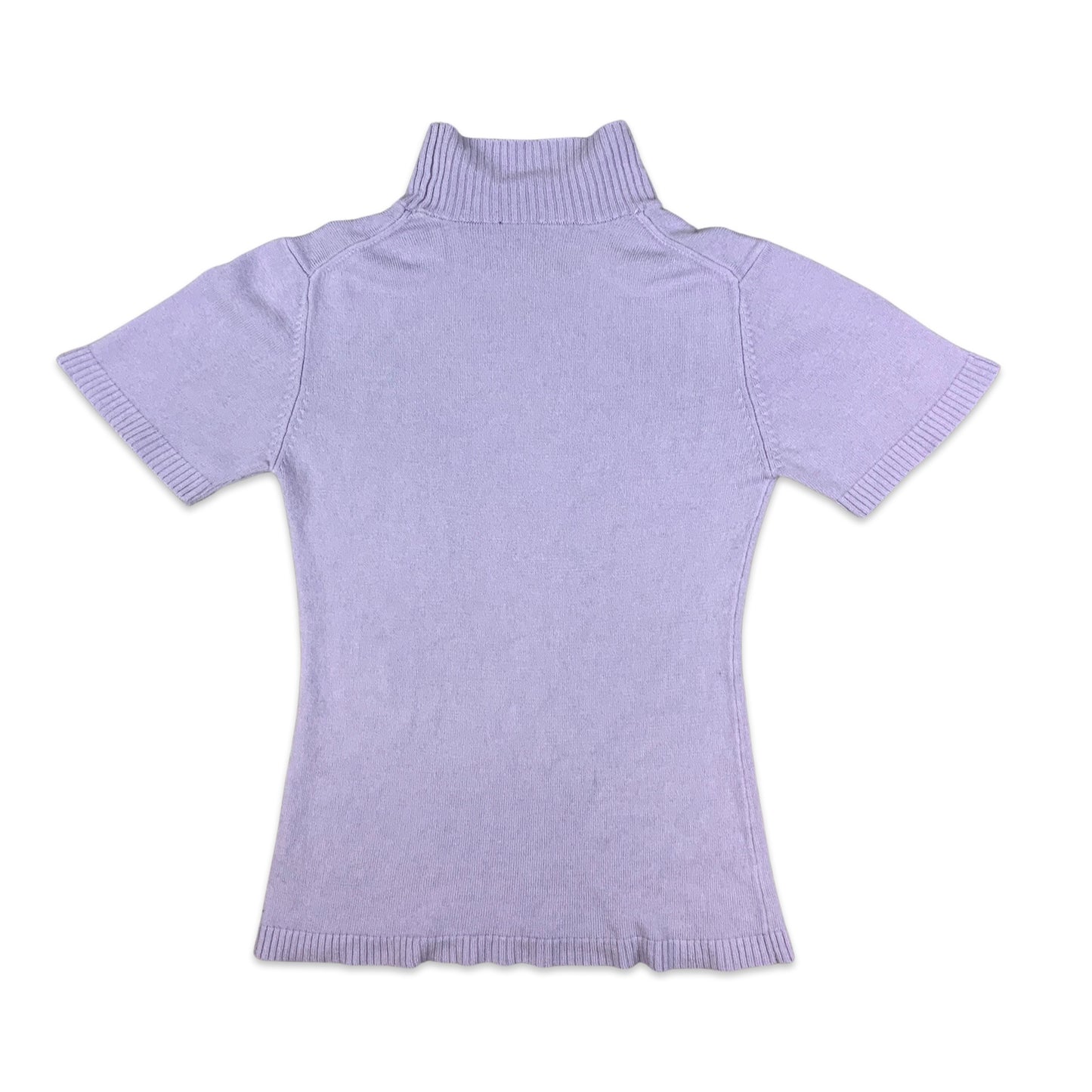 90s Purple Lilac Short Sleeved Jumper Top 8 10
