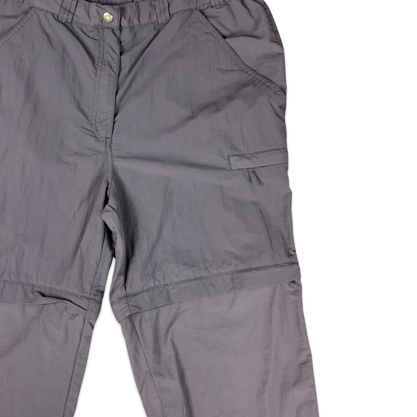 Y2K 00s Grey Navy Cargo Trousers W34 L30