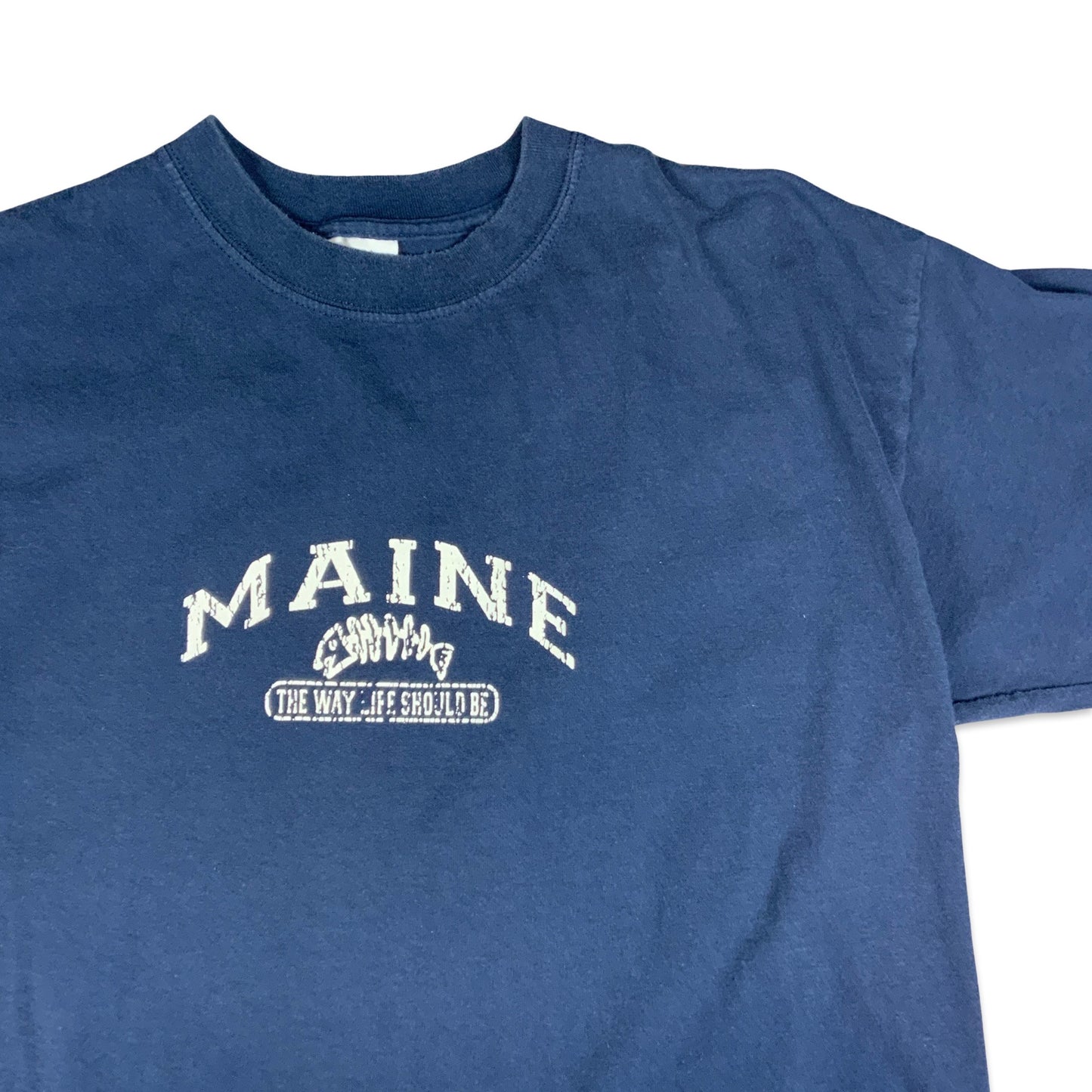 Maine Navy Tourist Tee S M