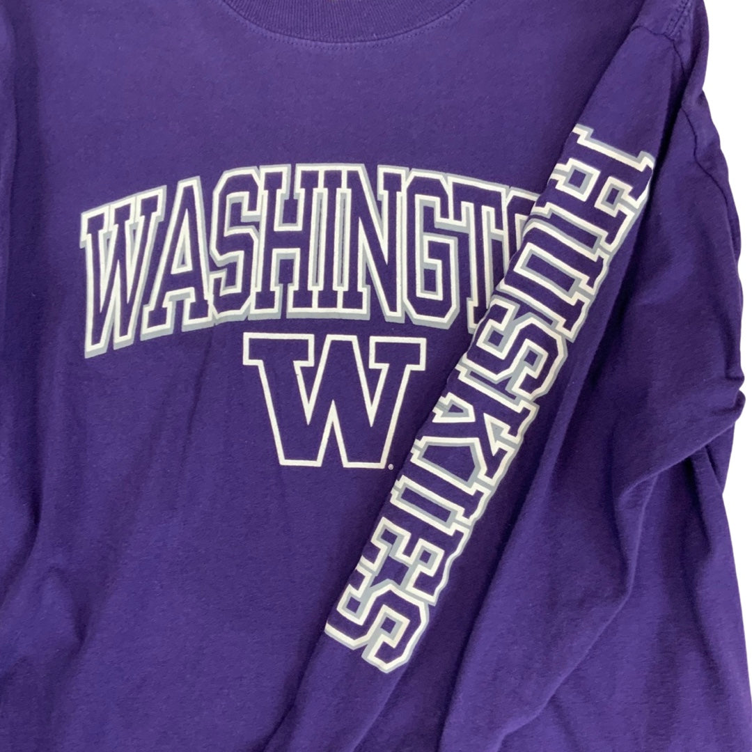 Vintage USA Champion Washington Purple Long Sleeved T-Shirt S