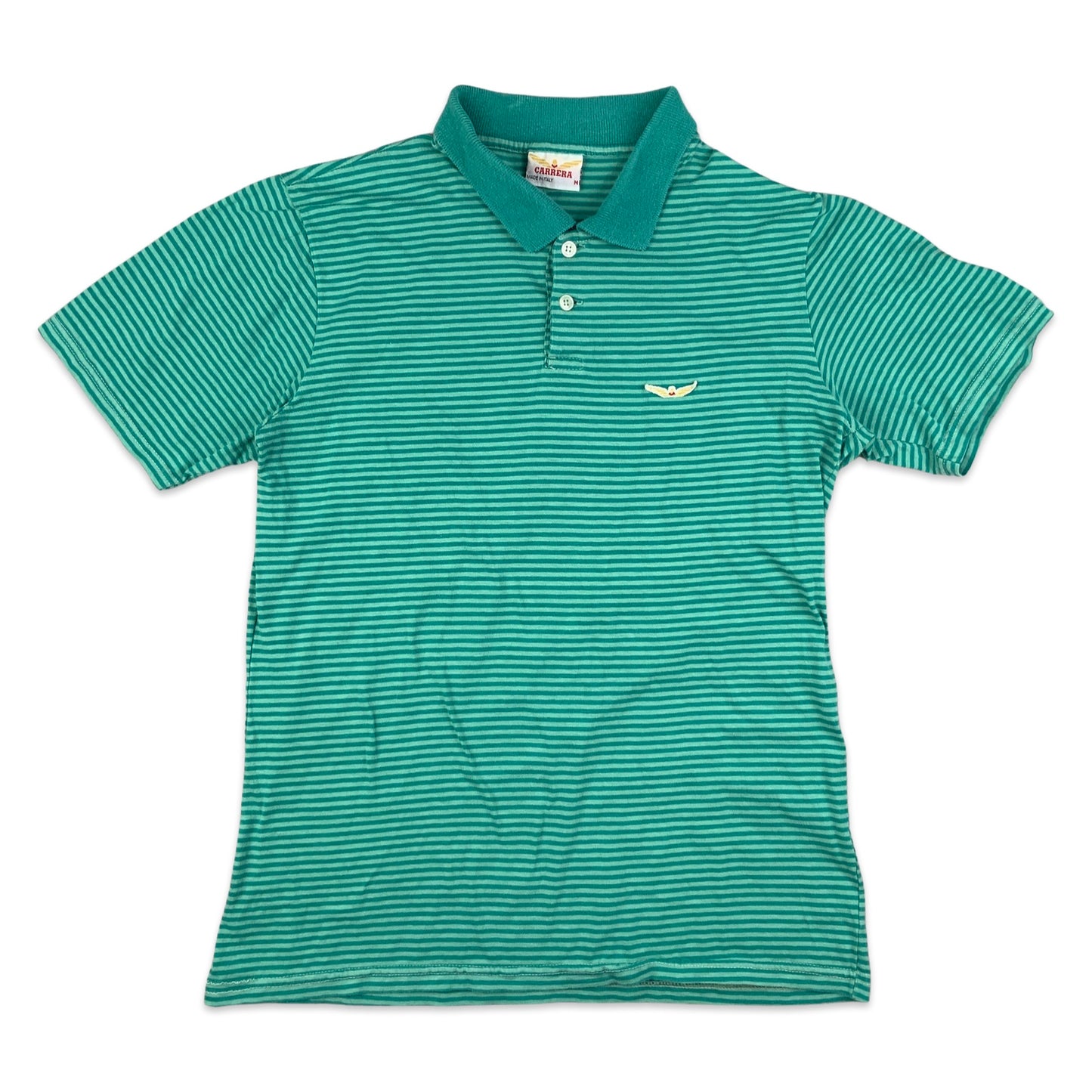 Carrera Blue & Turquoise Stripe Polo Shirt XS S