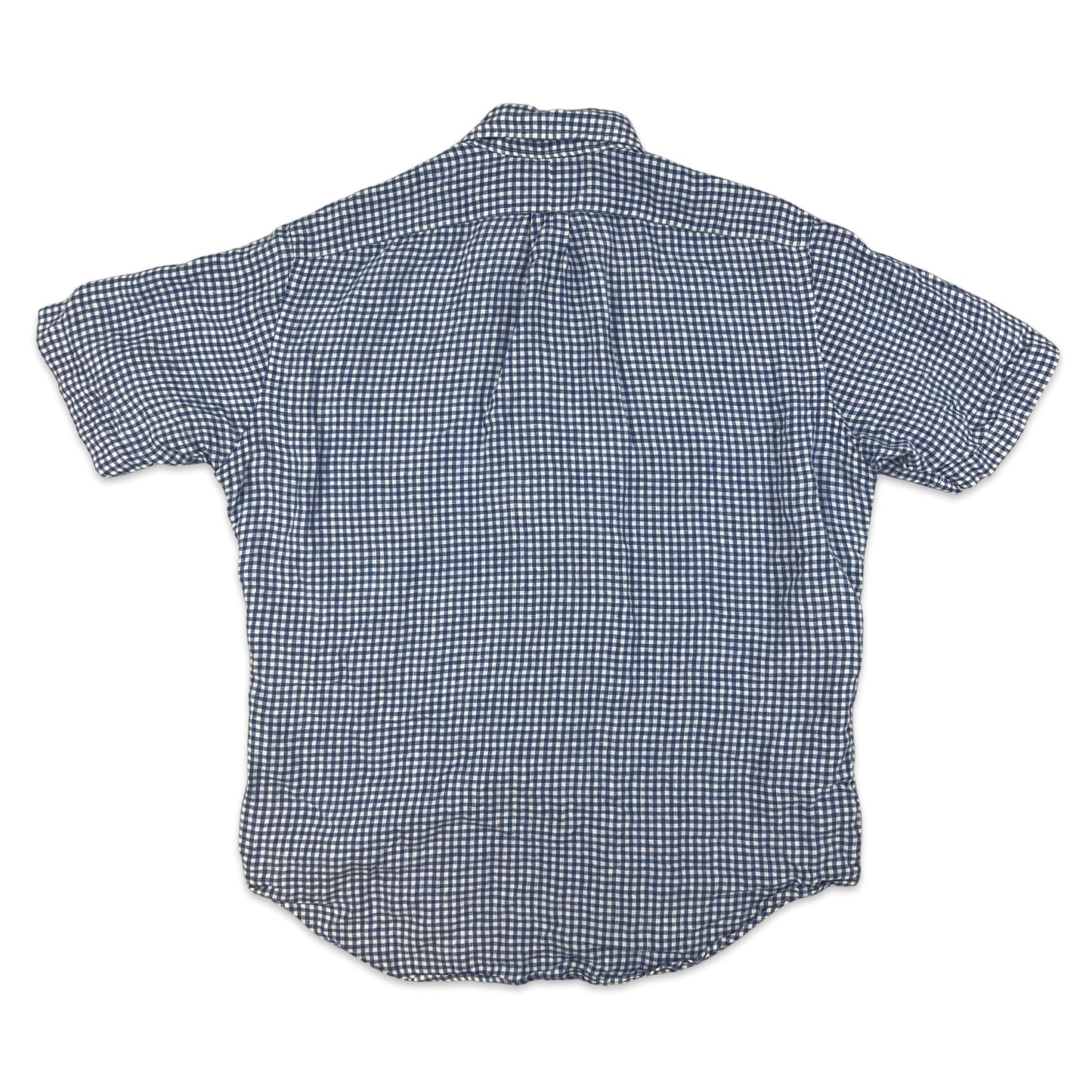 00s Vintage Ralph Lauren Gingham Shirt Blue White L XL