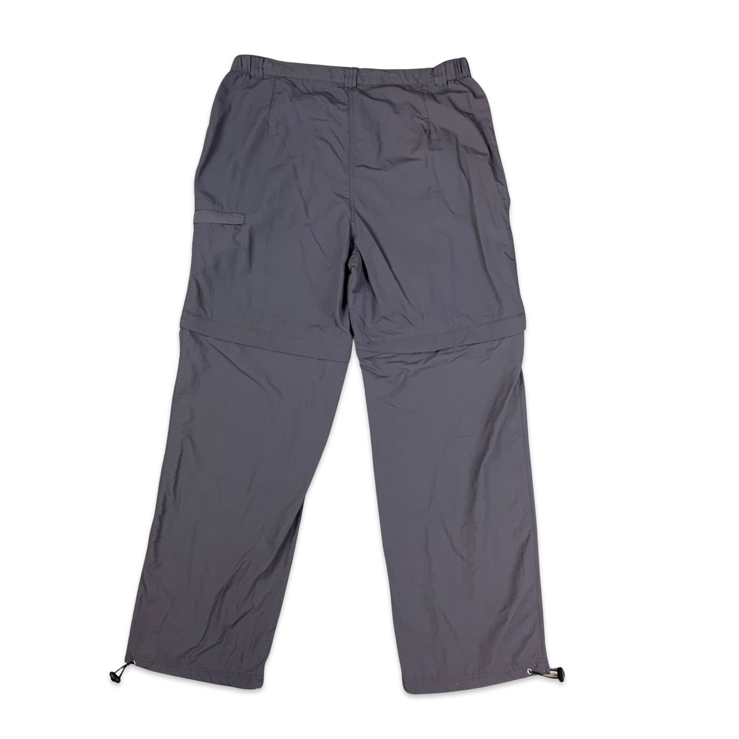 Y2K 00s Grey Navy Cargo Trousers W34 L30