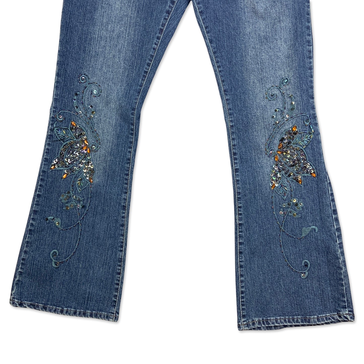 Vintage Y2K Dark Blue Denim Bootcut Jeans 18