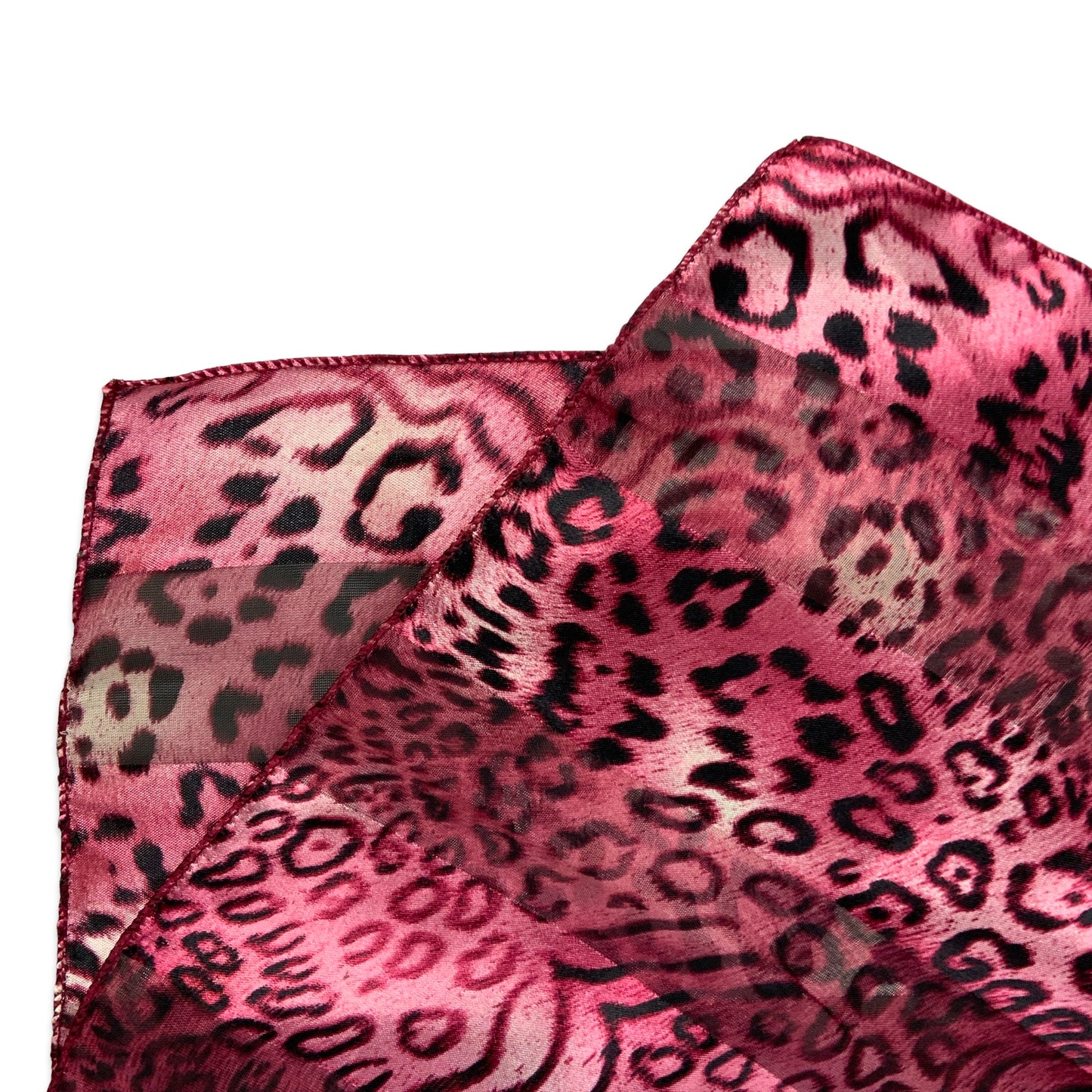 Y2K Pink Black Animal Print Scarf