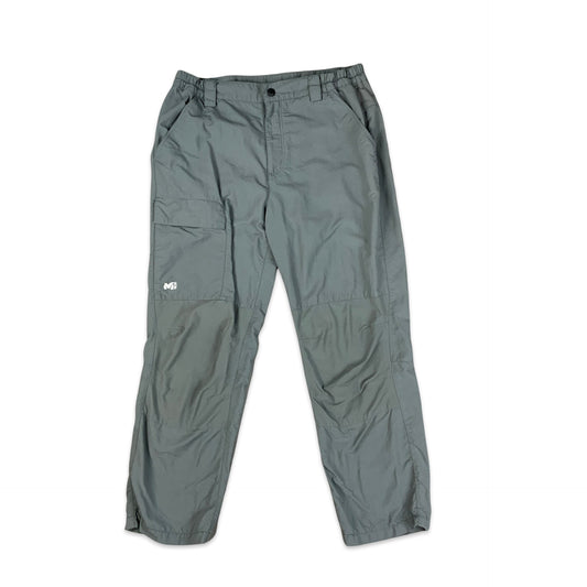 Y2K 00s Green Grey Cargo Trousers 10 12 14