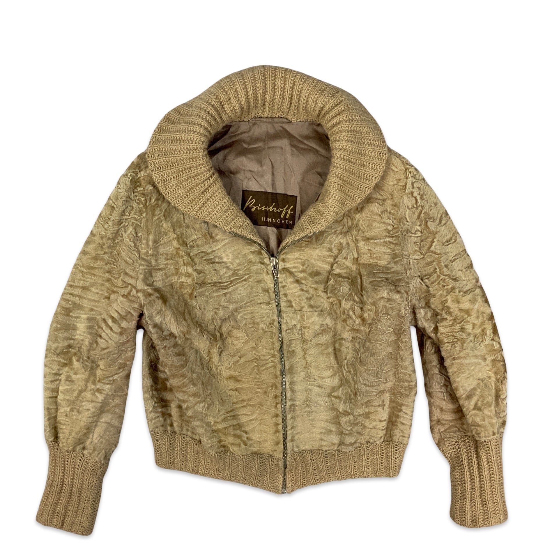Vintage〕90s Fur Bomber jacket - ジャケット・アウター