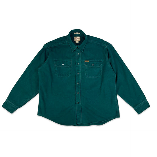 Woolrich Heavyweight Shirt Green XL 2XL