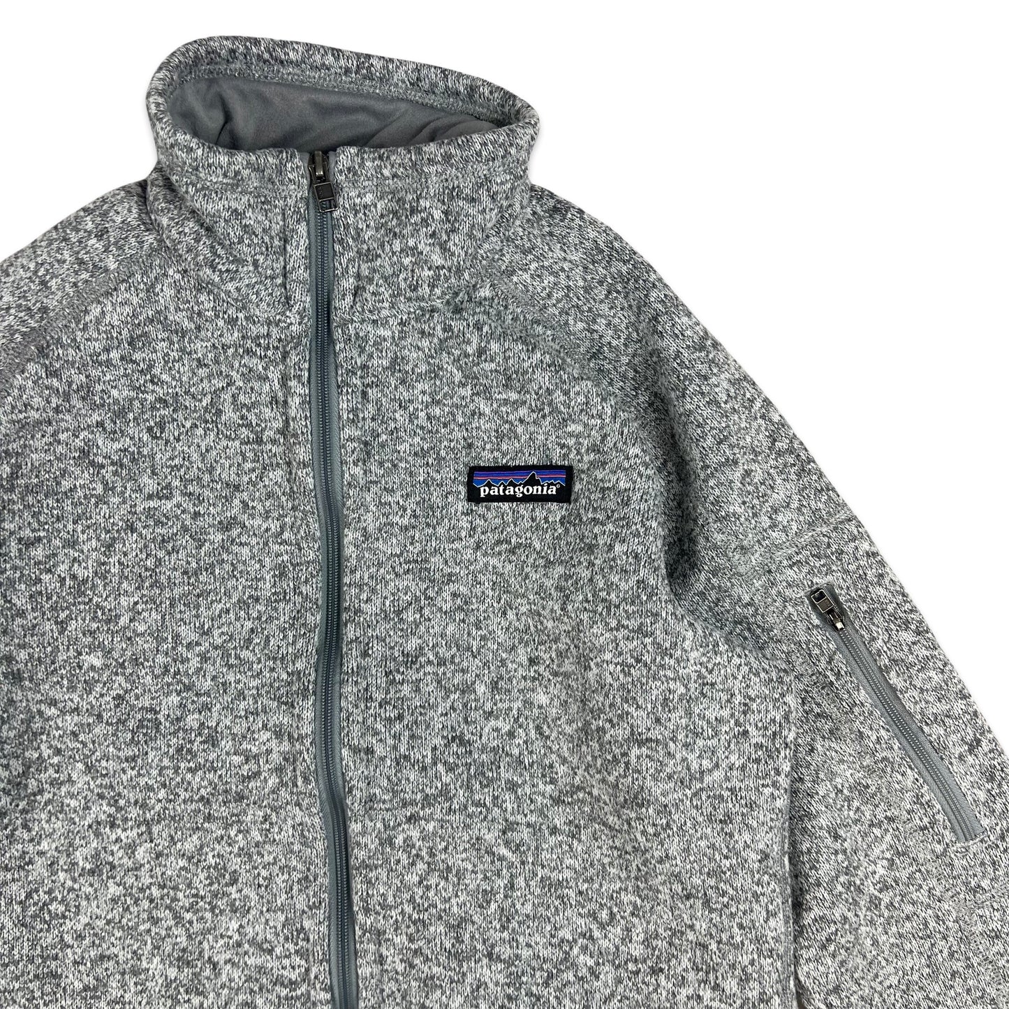 Vintage Patagonia Zip Through Fleece Grey XS S