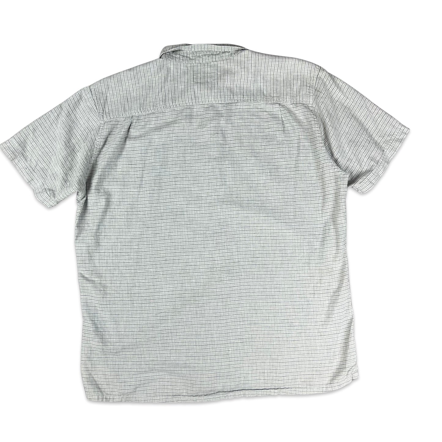 00s Patagonia White Grey Check Shirt L XL