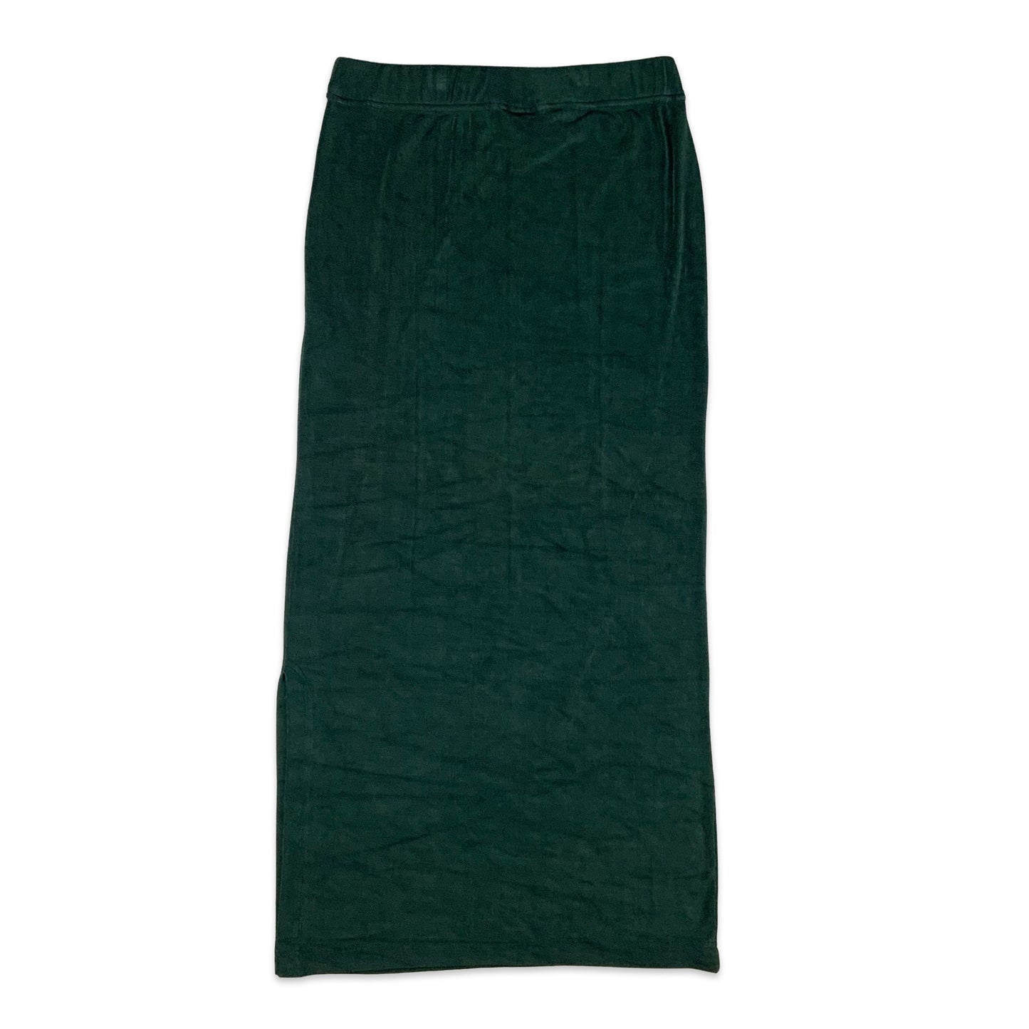 Vintage Green Velvet Maxi Skirt 8 10