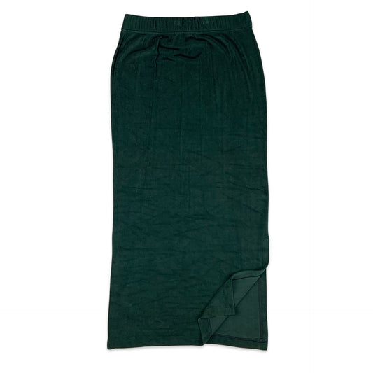 Vintage Green Velvet Maxi Skirt 8 10