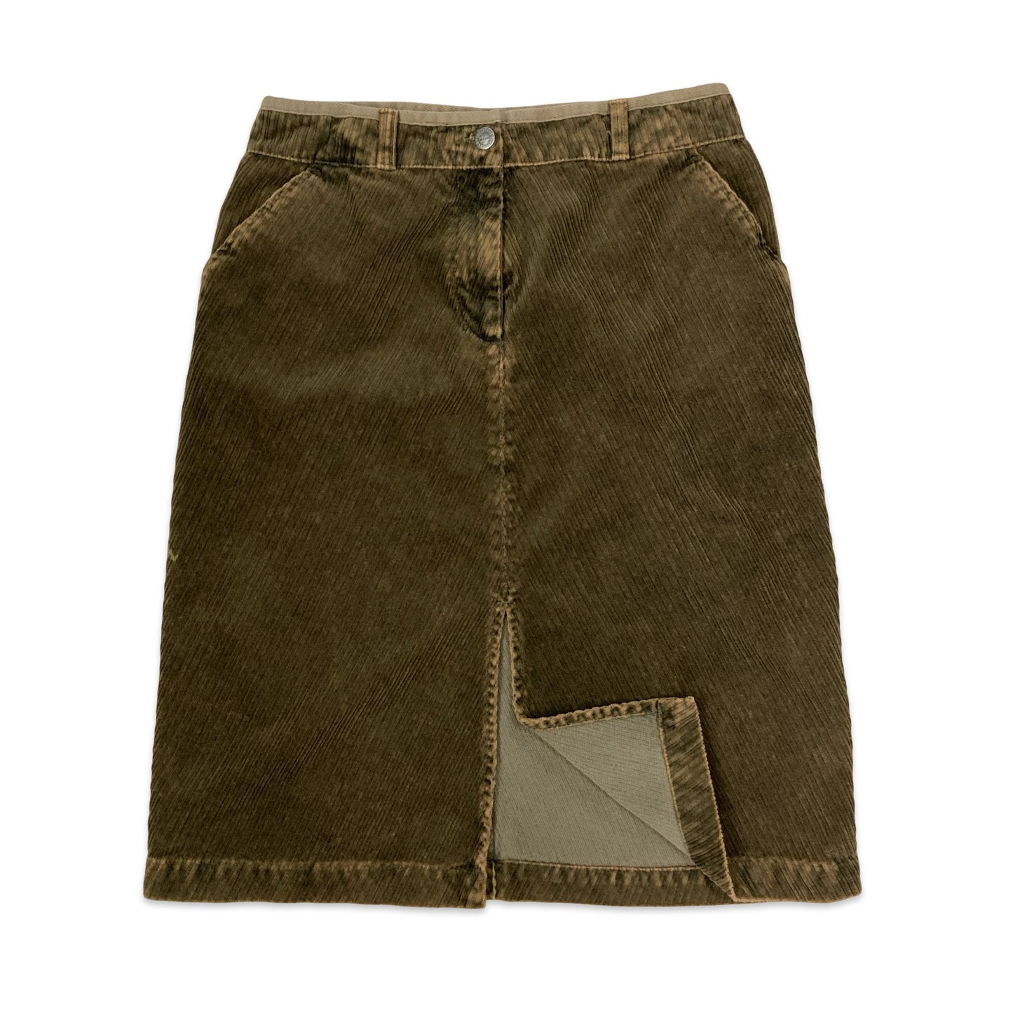 Timberland Brown Corduroy Midi Skirt 10