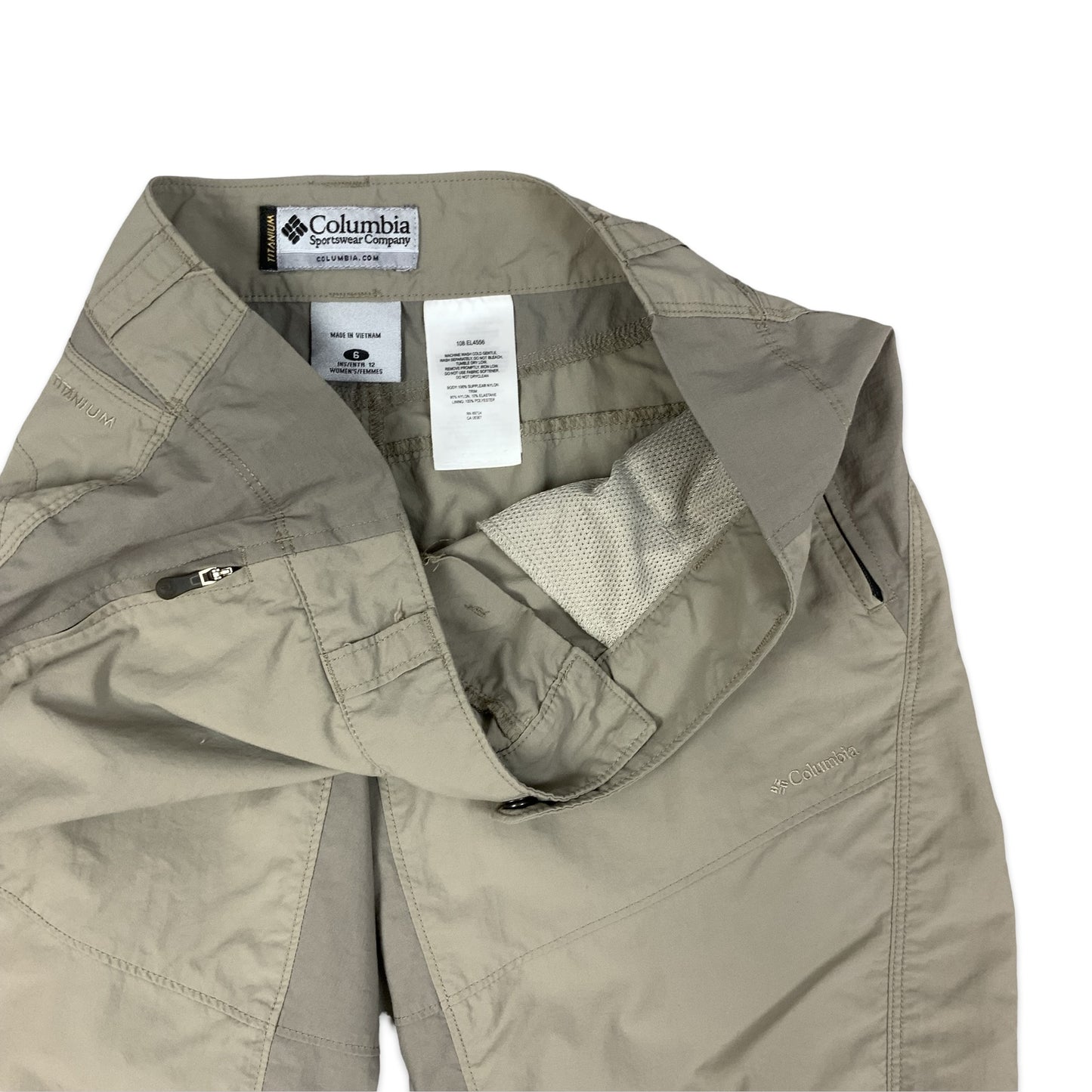 Columbia Beige Hiking Shorts 14