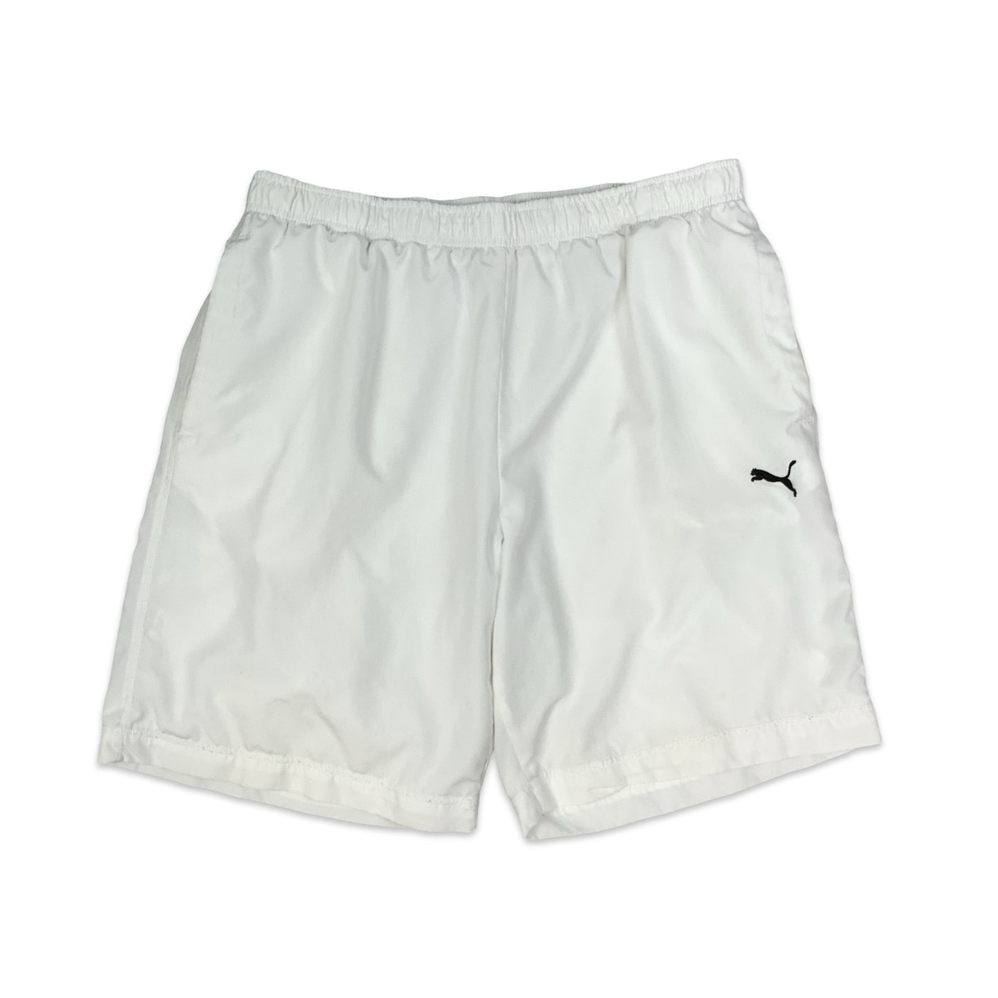 Puma White Sports Shorts M L