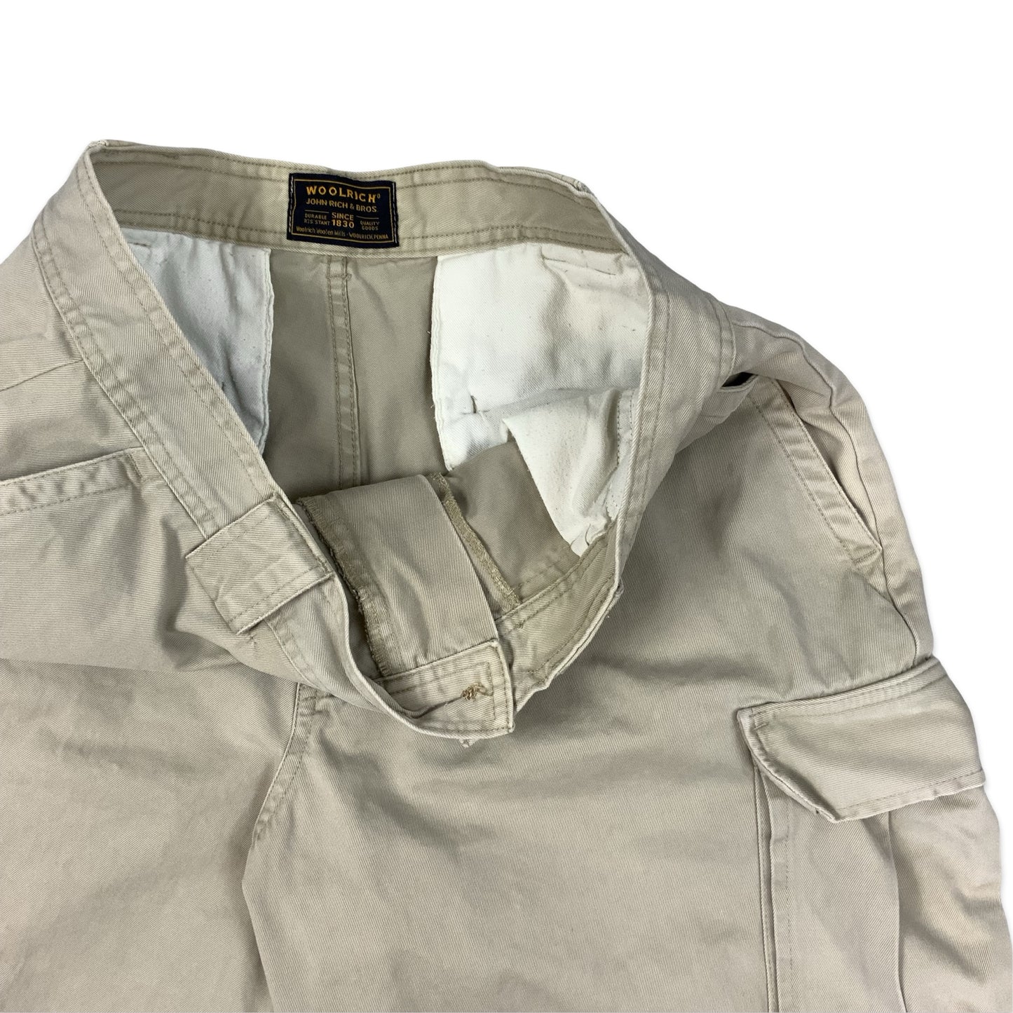 Woolrich Beige Cargo Shorts 35W