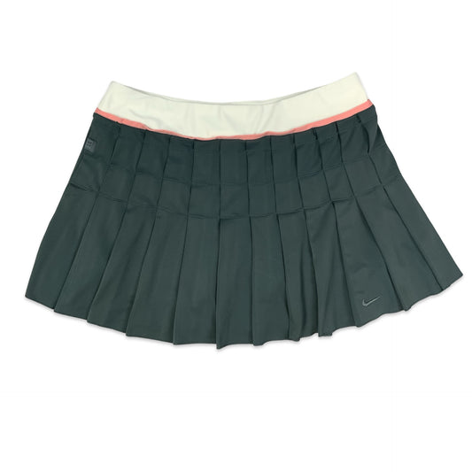 Nike Grey & White Pleated Mini Skirt 14 16 18