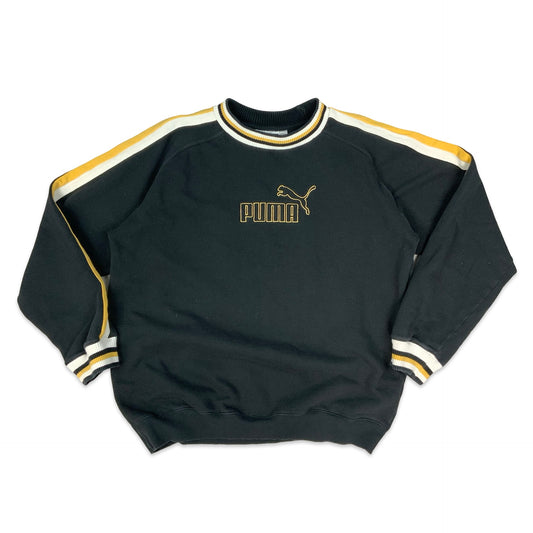 Vintage 90s 00s Puma Black Spell Out Sweatshirt XXL