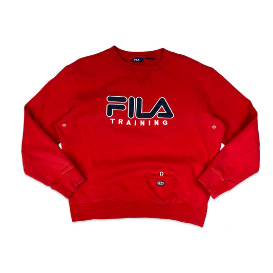 FILA Red Spell Out Sweatshirt XL