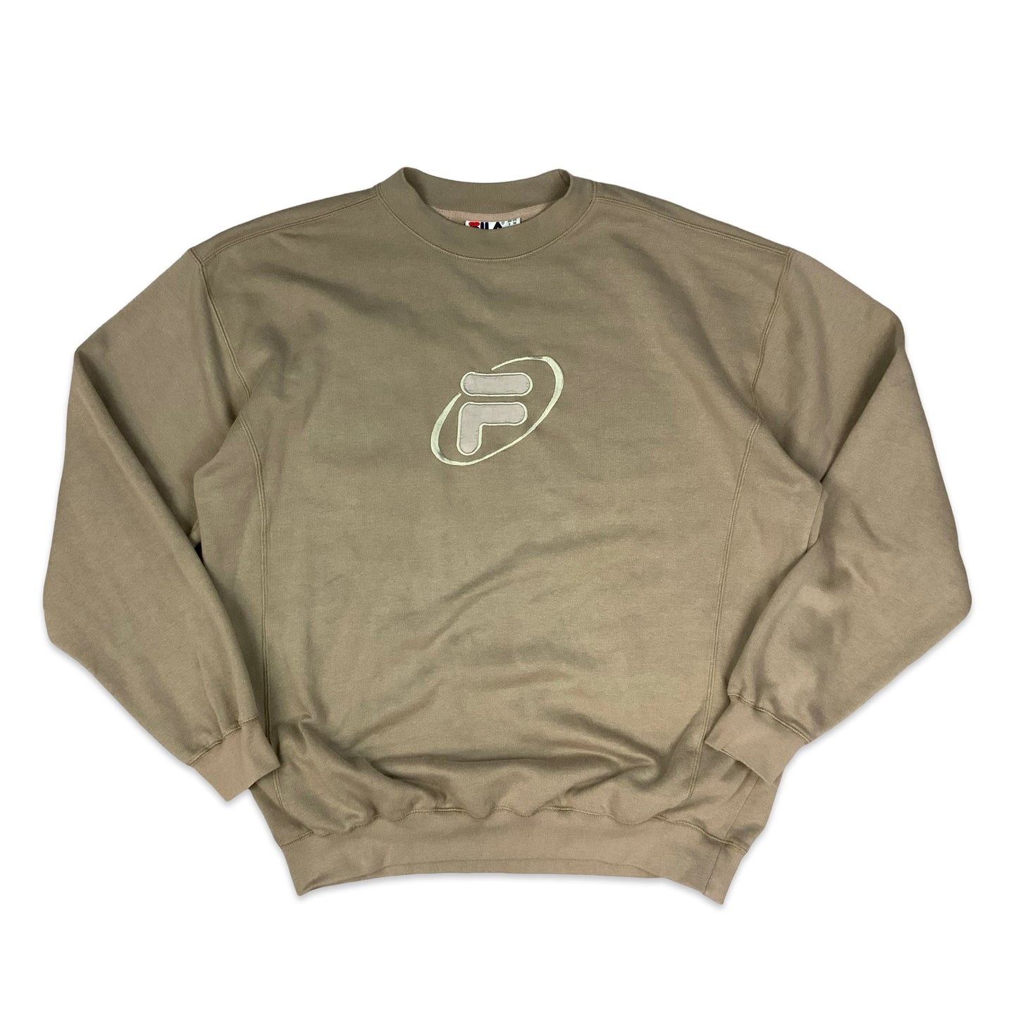 Vintage 1990s 00s FILA Khaki Sweatshirt 3XL