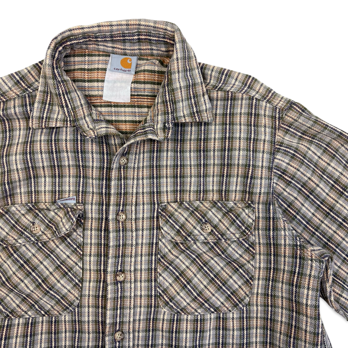 Carhartt Heavyweight Plaid Checked Flannel Shirt L