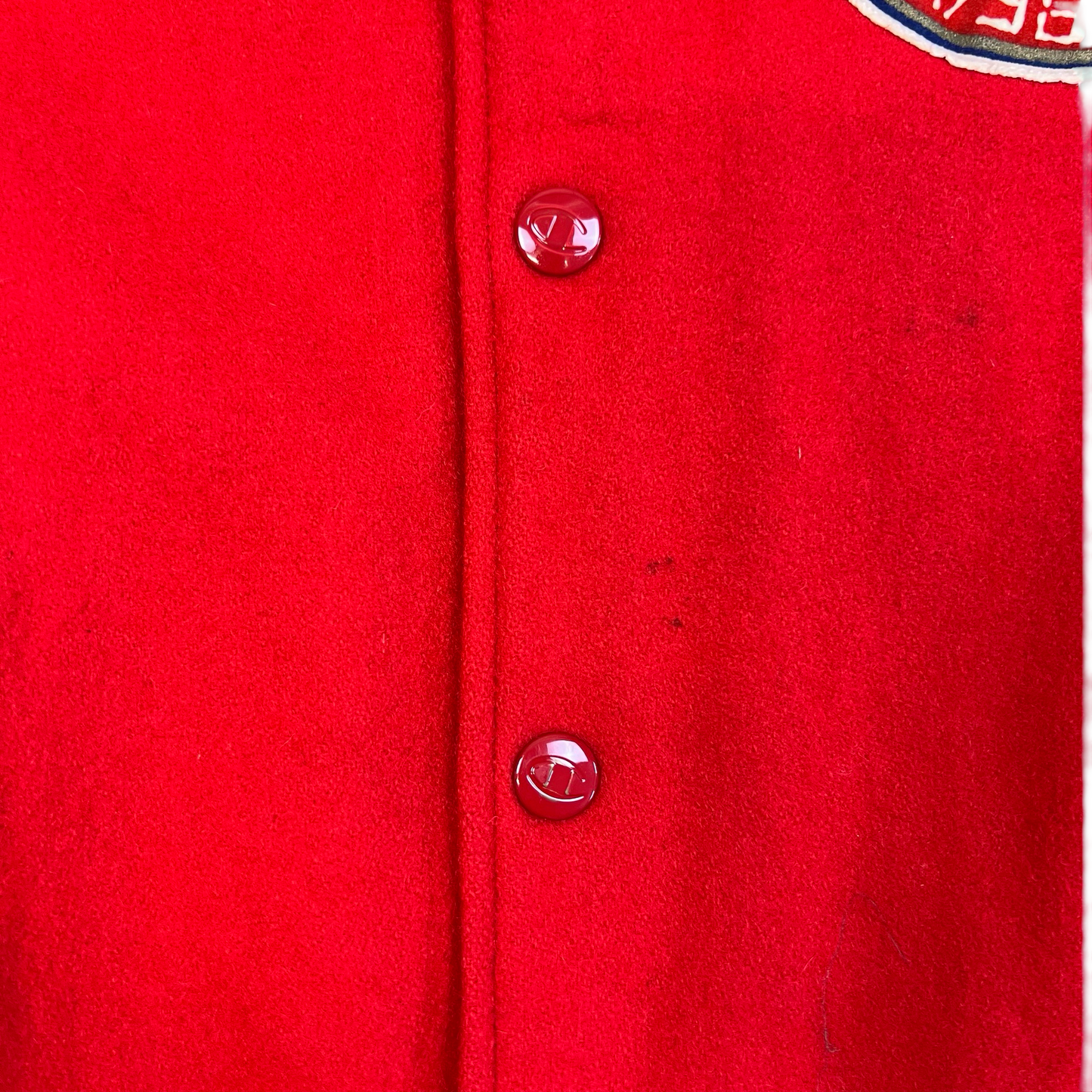 Vintage 70s 80s Champion Products "Kyoto Beavers" Red Wool Varsity Jacket S