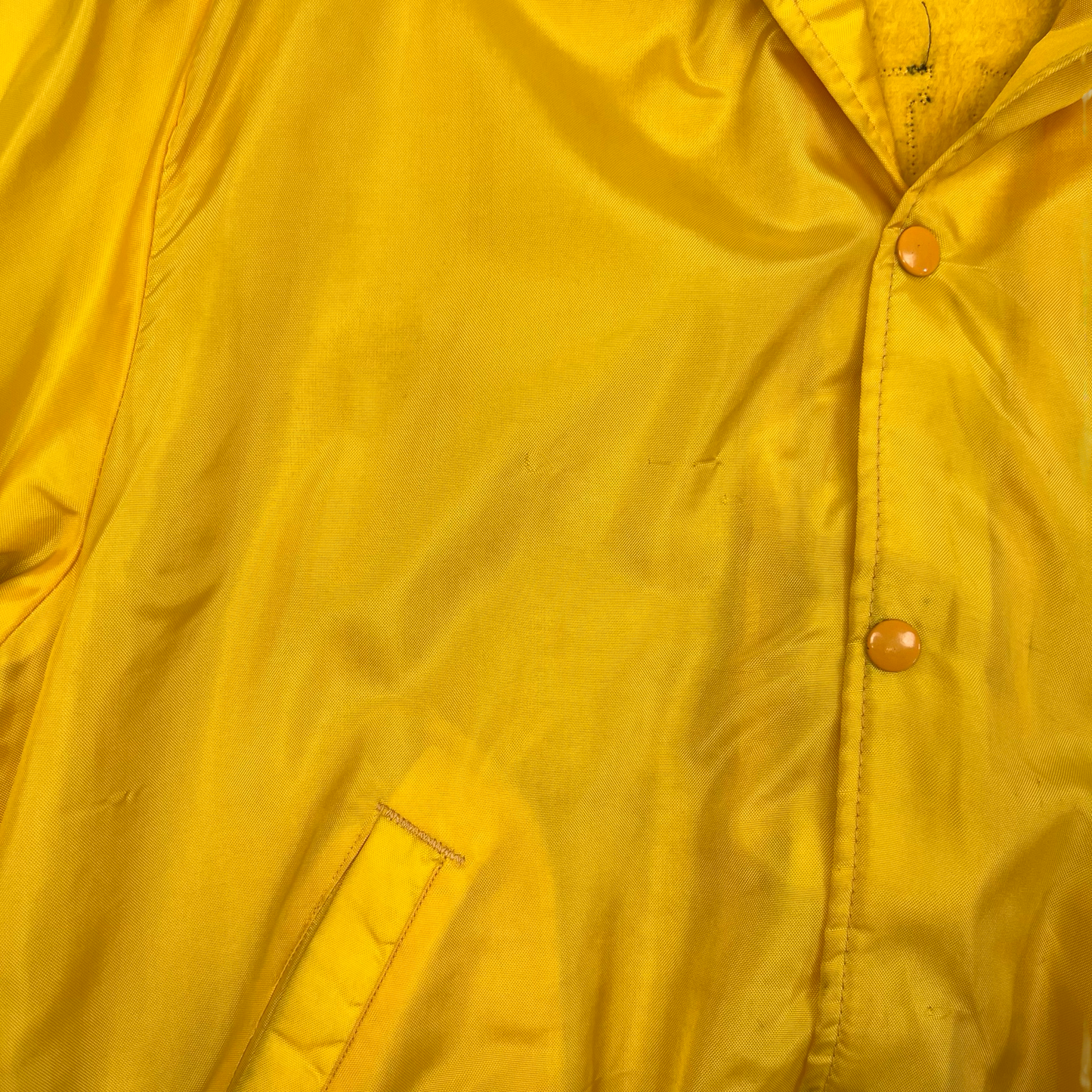 Vintage 80s Yellow "Northern Baseball" Spell Out Nylon Varsity Jacket M