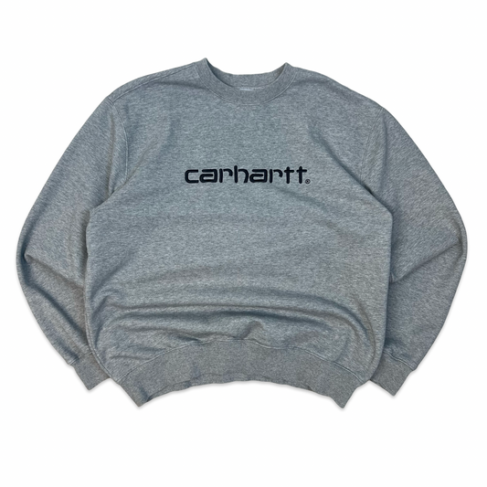 Carhartt Grey Spell Out Sweatshirt L