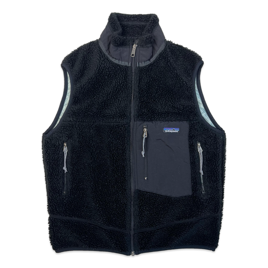 Vintage 90s Patagonia Black Fleece Gilet S